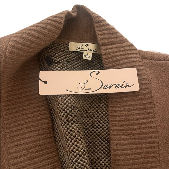 Leopard Print Cardigan Sweater - Brown - Picture 3 of 4